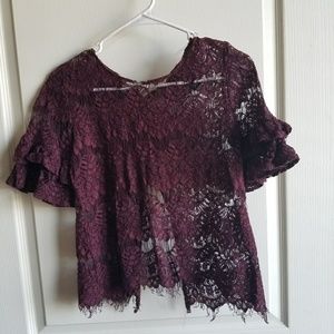 Violet lace top